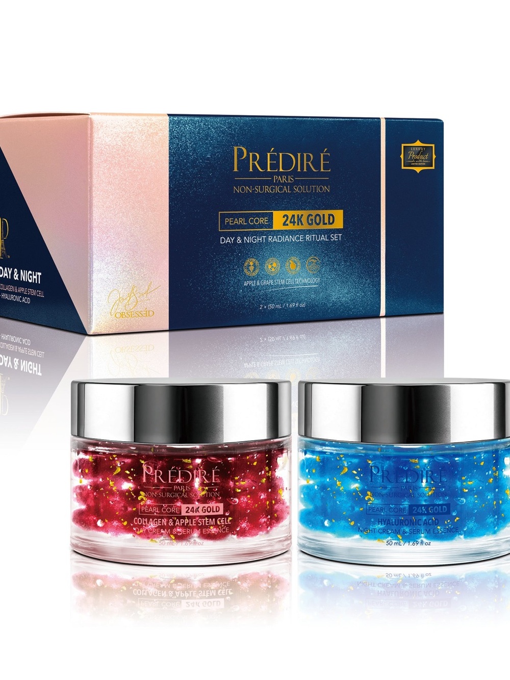 PREDIRE PARIS Pearl Core 24K Gold Day & Night Radiance Ritual Set